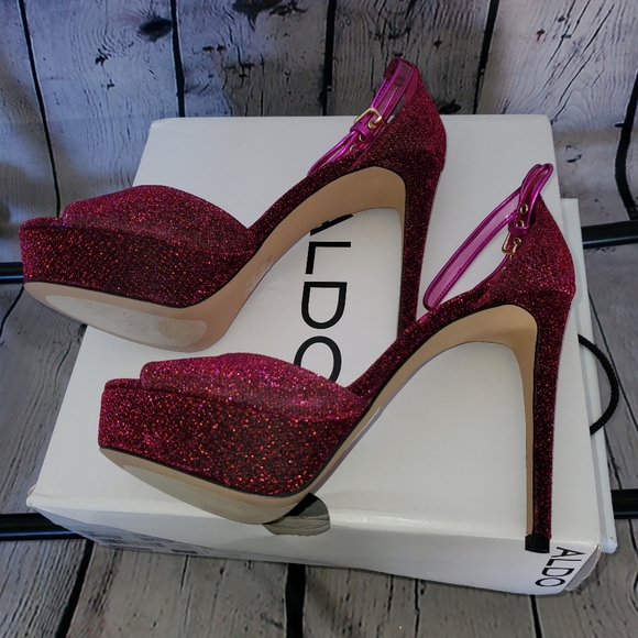 Brand New, Aldo pink glitter pumps, 8.5, Lovoasien - Picture 6 of 8